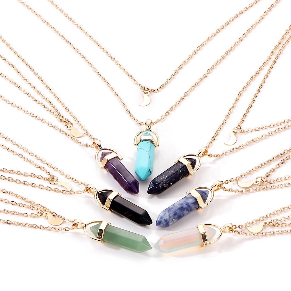 Fashion Colorful Natural Stone Necklace